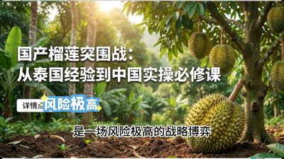 第一节：榴莲突围战：选址决策指南，告别赌运气，用硬指标圈定&ldquo;优生，课程：《国产榴莲突围战：从泰国经验到中国实操的8堂必修课（高阶实战版）》