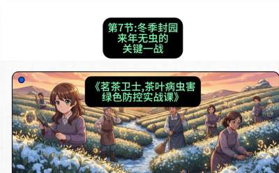 第07节：冬季封园&mdash;&mdash;来年无虫的关键一战，课程：《茗茶卫士&mdash;&mdash;茶叶病虫害绿色防控实战课》#识农AI